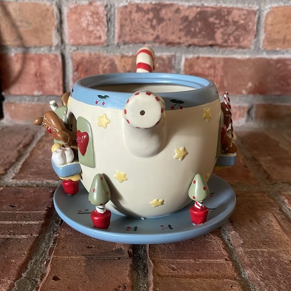 Vtg Russ by Bonnie Lee Gingerbread Man Teapot Christmas Tea Pot - Picture 5 of 8